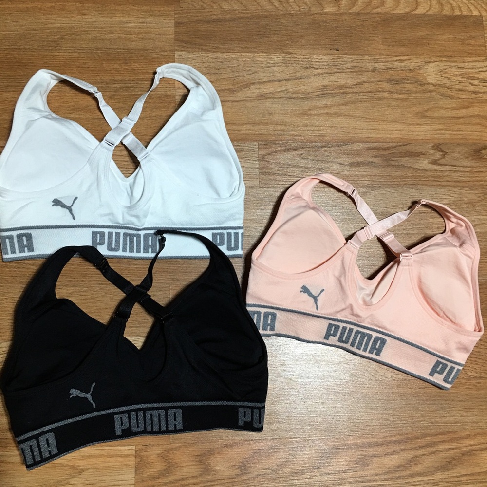 Puma Women's SportBra 3 pack Size:S Removable Cups